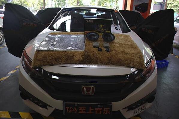 本田思域汽車音響改裝英國正弦波S5兩分頻套裝喇叭