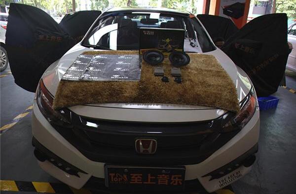 本田思域進口汽車音響改裝英國正弦波S5兩...